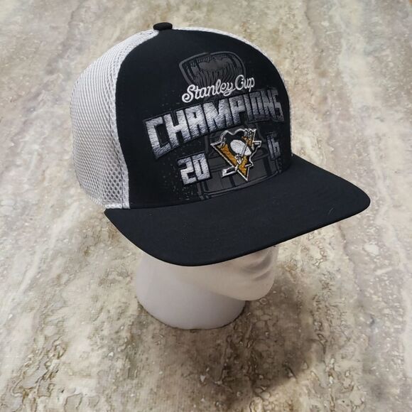 '47 PITTSBURGH PENGUINS STANLEY CUP CHAMP 2016 HAT - Picture 1 of 6